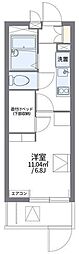 レオパレスNEWBROAD 1Kの間取図画像