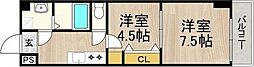 センターポイント吉志部 2Kの間取図画像