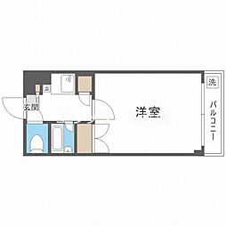ギャレ豊津 1Kの間取図画像