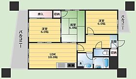 ディアコート下山田  ｜ 大阪府吹田市山田東1丁目（賃貸マンション3LDK・3階・66.90㎡） その2