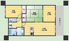 クオリティ五月が丘  ｜ 大阪府吹田市五月が丘南（賃貸マンション3LDK・6階・67.01㎡） その2