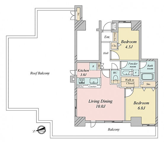 間取り 東急ドエル・アルス南砂サルーテ 9階/-