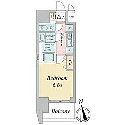 名古屋市営桜通線 吹上駅 徒歩9分の賃貸マンション 13階1Kの間取り