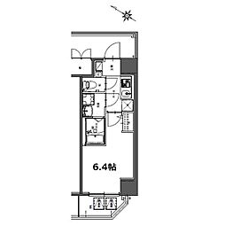 名古屋市営名城線 熱田神宮西駅 徒歩1分の賃貸マンション 5階1Kの間取り