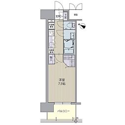 JR東海道本線 笠寺駅 徒歩3分の賃貸マンション 10階1Kの間取り