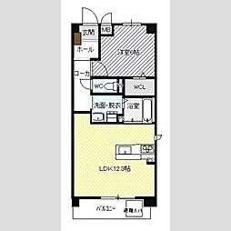 ソレアードVI 1階1LDKの間取り