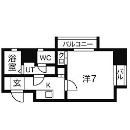 間取図画像 1K