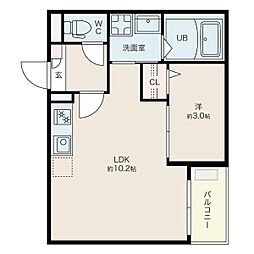 間取図画像 1LDK