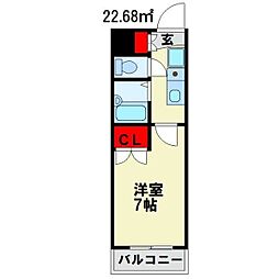セントラルハイツ元塩 6階/-
