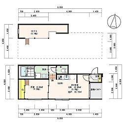 ドミナント堀田 1SLDKの間取図画像