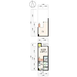 ハーモニーテラスパークシティ新瑞橋 1SKの間取図画像