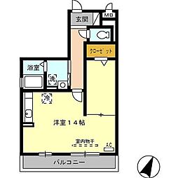 シャロームB棟 1階/-