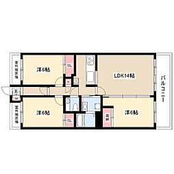 ビラ三秀山中 5階
