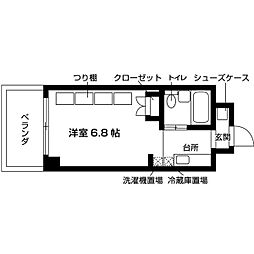 ジュネスコート桜山 ワンルームの間取図画像