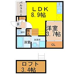 ハーモニーテラス二番III 2階/-
