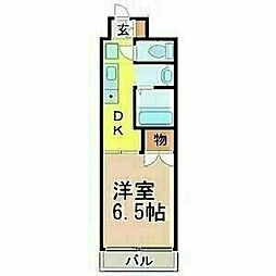 セントラル瑞穂 1DKの間取図画像