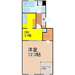 レインボーカーサ内田橋 3階/-