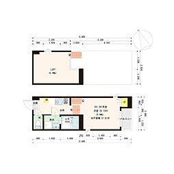 ラウレア平針 1SKの間取図画像