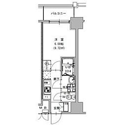 S-RESIDENCE植田asolea(アソレア) 1Kの間取図画像