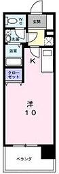 KDXレジデンス神宮前 1Kの間取図画像