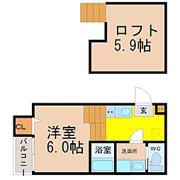 Premiumhouse.K 1SKの間取図画像