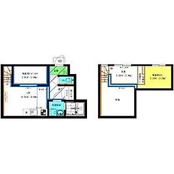 RadIAnce桜本町(レイディエンス桜本町) ワンルームの間取図画像
