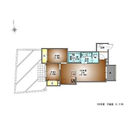 名古屋市昭和区御器所1丁目アパート 2LDKの間取図画像