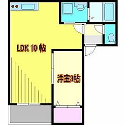FilleFlatsTSUKIJI 1LDKの間取図画像
