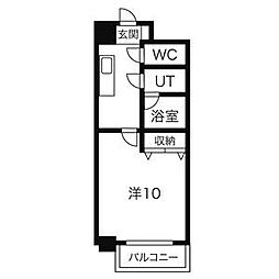 セレブランド堀田駅前 1Kの間取図画像