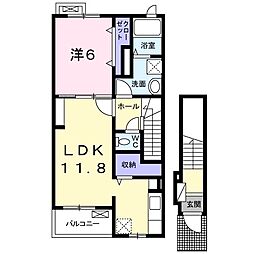 アビリティ4 1LDKの間取図画像