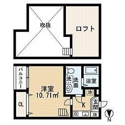 アーバンプレイス 1SKの間取図画像