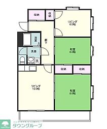エクセルヤマヒロ 3階3LDKの間取り