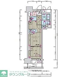 名古屋臨海高速あおなみ線 ささしまライブ駅 徒歩9分の賃貸マンション 2階1LDKの間取り