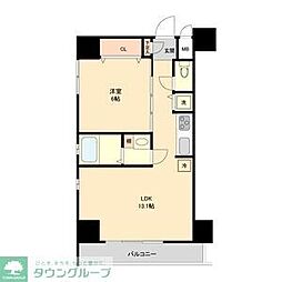 名古屋市営東山線 新栄町駅 徒歩5分の賃貸マンション 5階1LDKの間取り