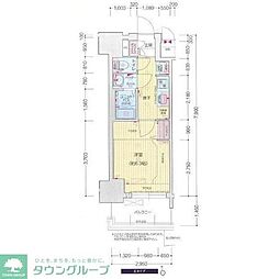 名古屋市営東山線 千種駅 徒歩5分の賃貸マンション 6階1Kの間取り
