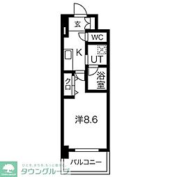 PURE RESIDENCE名駅南 8階1Kの間取り