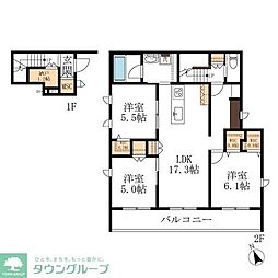 Casa MIO 363 3LDKの間取図画像