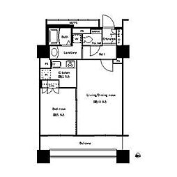 パークアクシス名駅南 1LDKの間取図画像