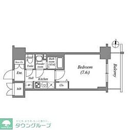 SHOKEN Residence名古屋 太閤通 1Kの間取図画像