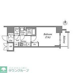 SHOKEN Residence名古屋 太閤通 1Kの間取図画像