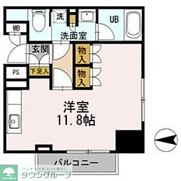 カスタリア栄 ワンルームの間取図画像
