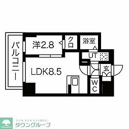 エスリード栄ザパーク 1LDKの間取図画像