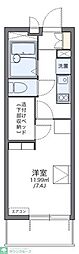 レオパレス小本西 1Kの間取図画像