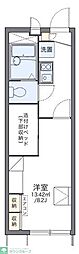 レオパレス五女子 1Kの間取図画像
