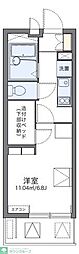 レオパレス西志賀 1Kの間取図画像