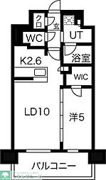 ミュプレ上前津 1LDKの間取図画像