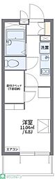 レオパレス浄心 1Kの間取図画像