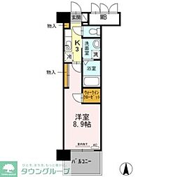 グランドソレイユ名駅 1Kの間取図画像