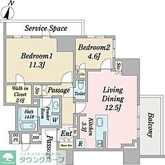 物件の間取り