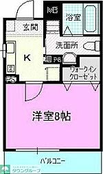 プチ・メイト 1Kの間取図画像